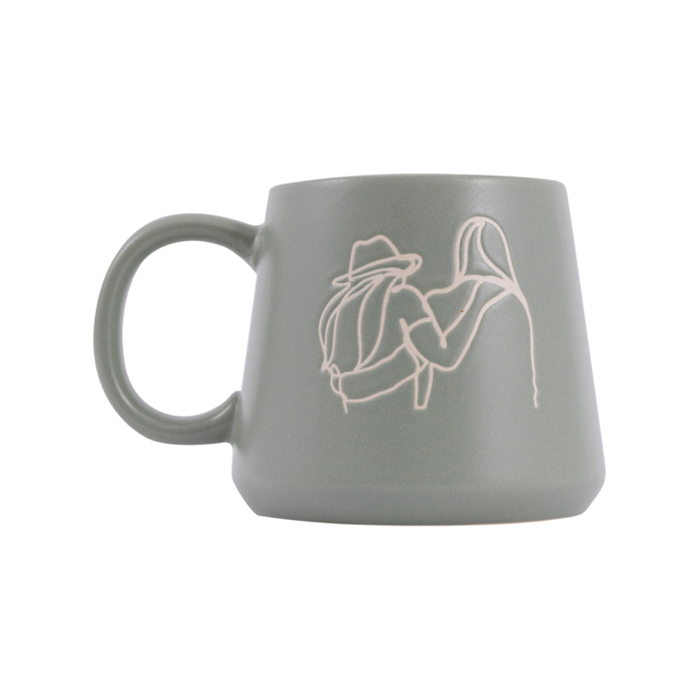 Splosh Heartfelt Friends 440ml Stoneware Mug Coffee/Tea/Milk Cup Green (4 Pack) — image 2