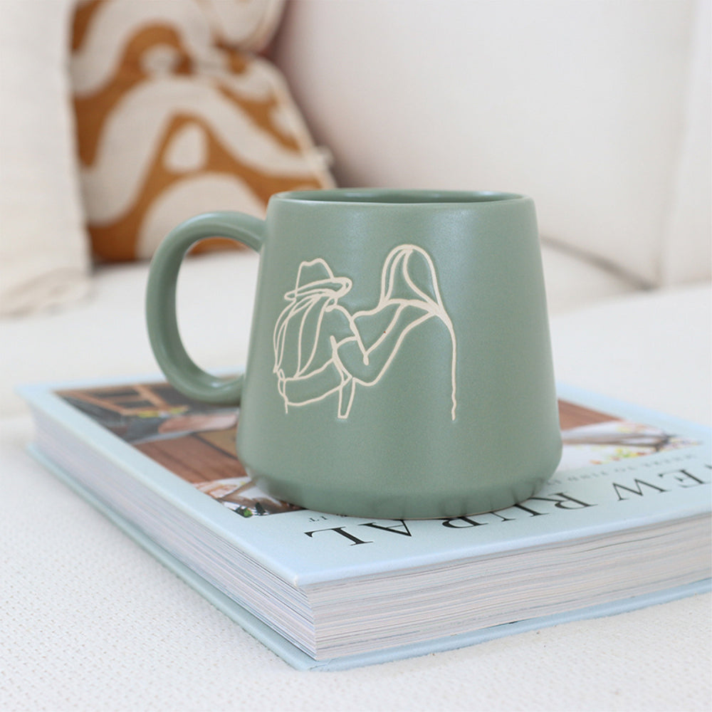 Splosh Heartfelt Friends 440ml Stoneware Mug Coffee/Tea/Milk Cup Green (4 Pack) — image 5