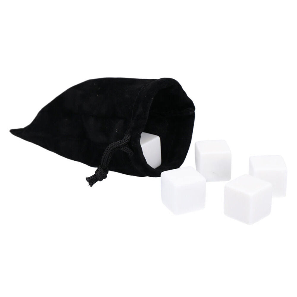 Barcraft Gin Stones/Ice Cubes Reusable Cooling Rocks w/ Pouch Set White (9 Pieces)