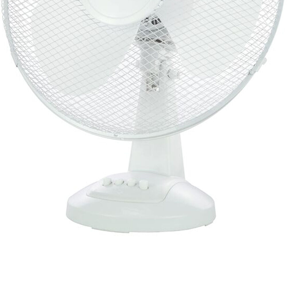 Heller 40cm Adjustable Cooling Air Home/Office Desk Tilting Fan 40W - White — image 3