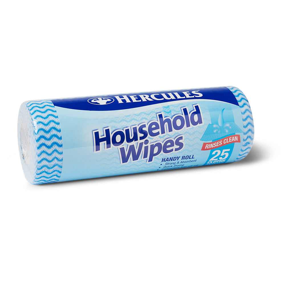 Hercules Household Wipes Multipurpose Surface Cleaning Dry Cloth Roll Asst (200 Pieces) — image 3
