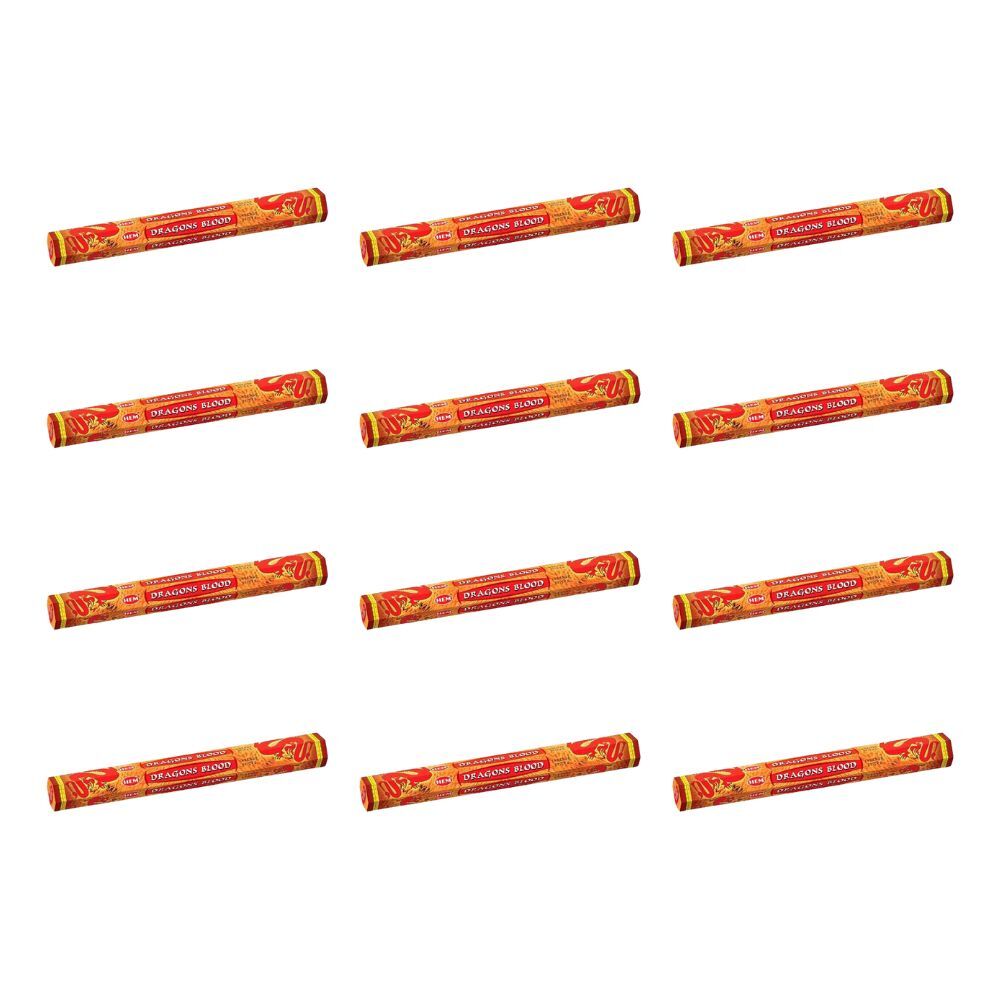 Hem 20pc HEM Hexa Dragon Blood Scent Incense Sticks Meditation Fragrance (12 Pack)