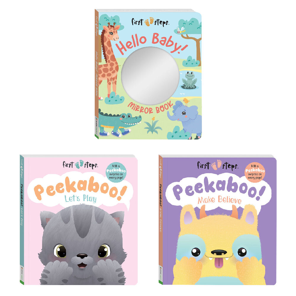 Building Blocks First Steps Hello Baby!/Let's Play/Make Believe Books Set (3 Pieces)