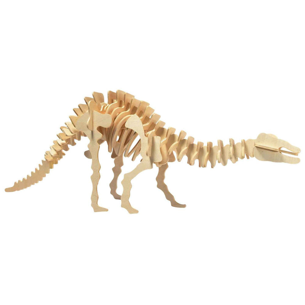 Heebie Jeebies Wood Apatosaurus Kit Dinosaur Kids Building Toy 36cm Small 6y+