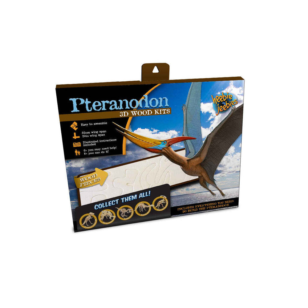 Heebie Jeebies Wood Pteranodon Kit Dinosaur Kids Building Toy 52cm Small 6y+ — image 2