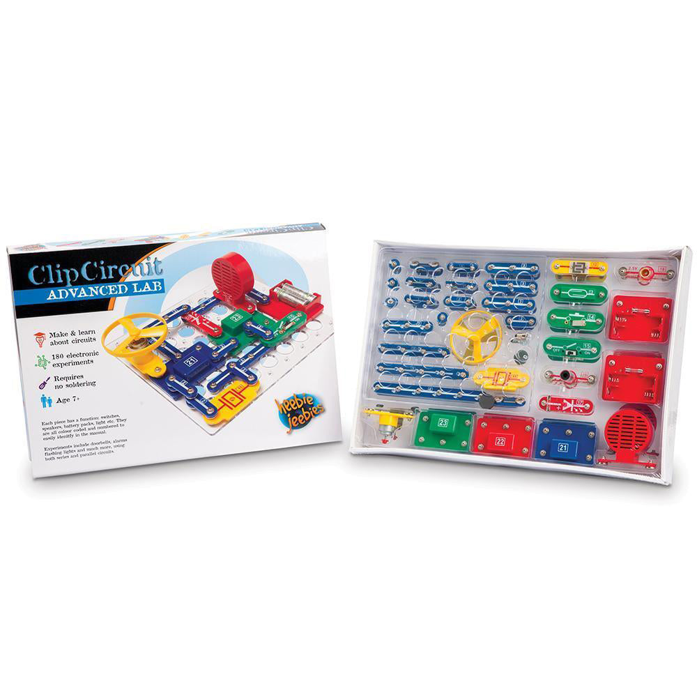 Heebie Jeebies Clip Circuit Advanced Lab 180 Electronic Kids Experiments Kit 7y+ — image 2