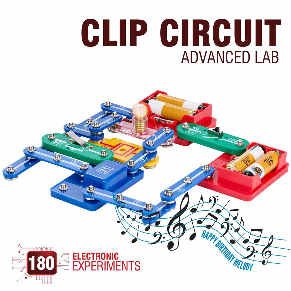 Heebie Jeebies Clip Circuit Advanced Lab 180 Electronic Kids Experiments Kit 7y+ — image 9