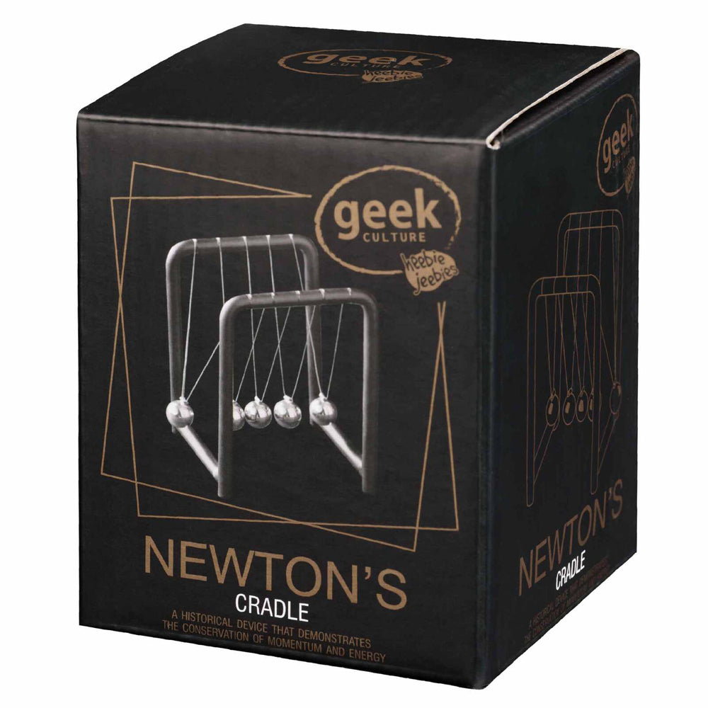 Geek Culture Newton's Cradle Balls Science Toy Home/Office Desk Accessory 9cm (2 Pack) — image 4