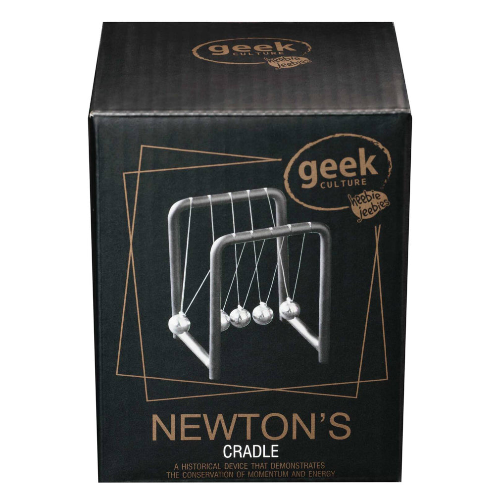 Geek Culture Newton's Cradle Balls Science Toy Home/Office Desk Accessory 9cm (2 Pack) — image 6
