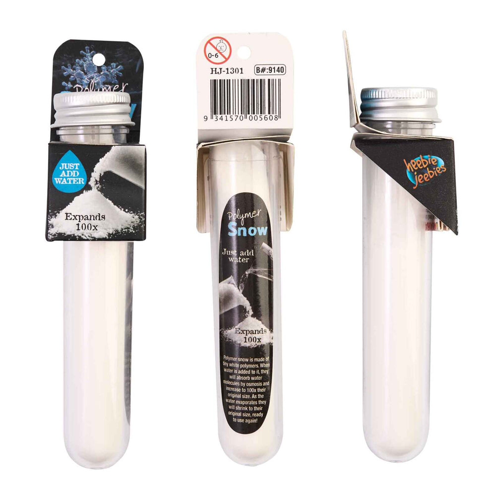 Heebie Jeebies Test Tube Kids Science Experiment Artificial Winter Polymer Snow — image 2