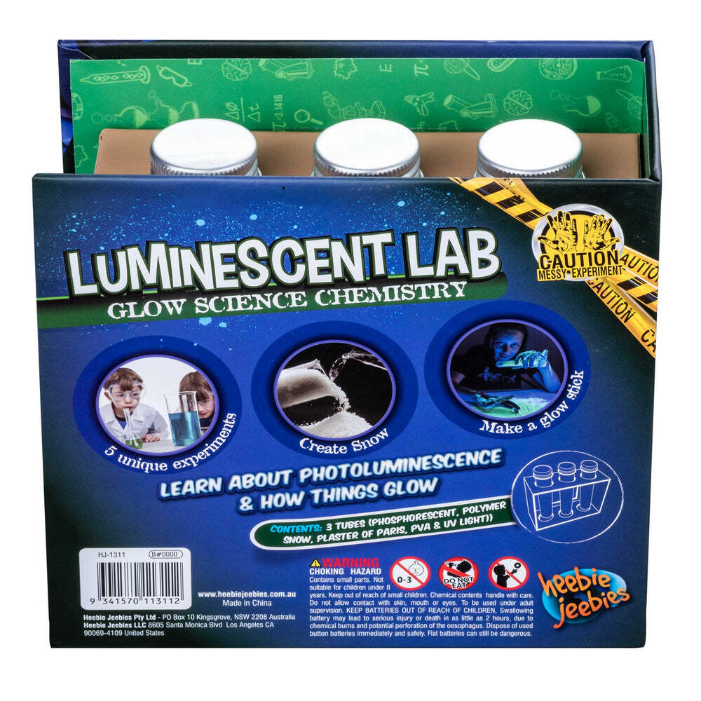 Heebie Jeebies Luminescent Lab Chemistry Kids Interactive Science Set 8+ (3 Pieces) — image 4