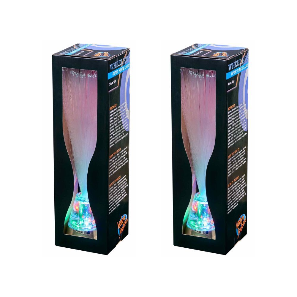 Heebie Jeebies Lamp | Wheeler's Optic Fibre 34cm LED Desk Night Room Decor (2 Pack)