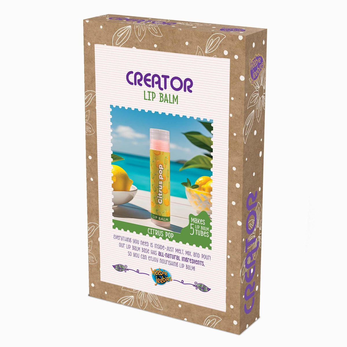 Heebie Jeebies Creator Lip Balm Citrus Pop DIY STEM Cosmetic Kit Kids 8y+ (2 Pack) — image 2