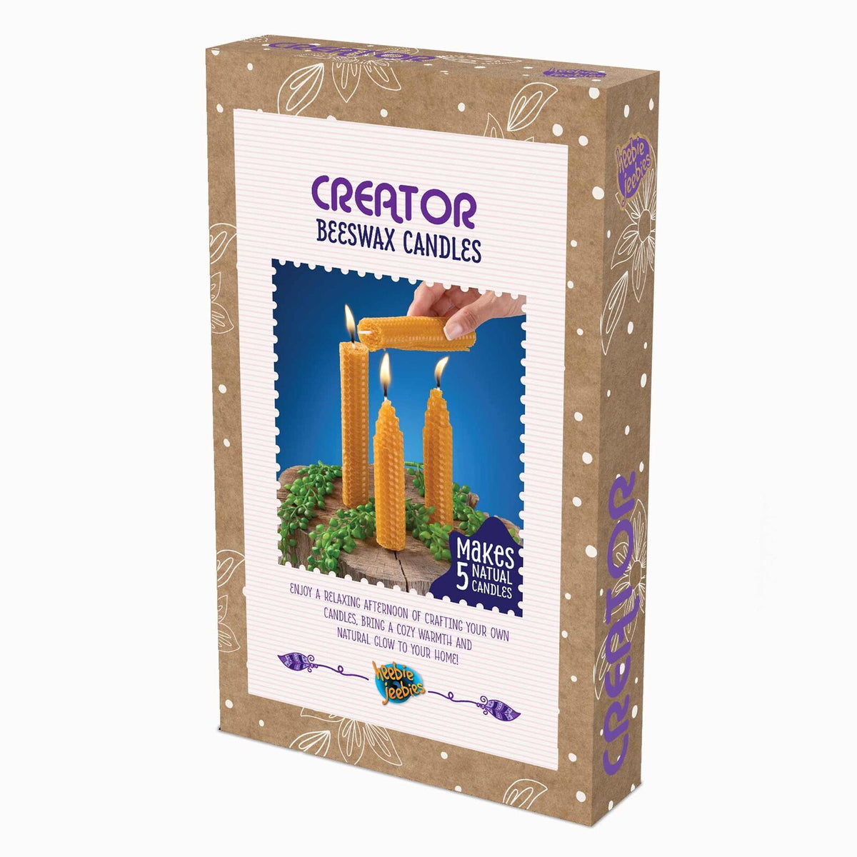 Heebie Jeebies Make Your Own Beeswax Candles DIY Candle Making Craft Kit 8y+ (2 Pack) — image 3