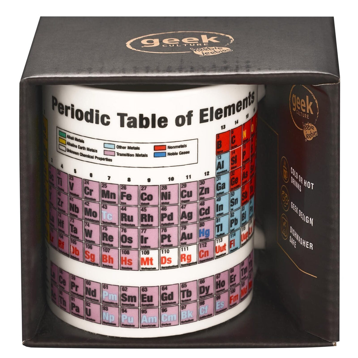 Geek Culture Periodic Table Coffee/Tea Drinking Mug w/Handle Drinkware 9.5cm (2 Pack) — image 3