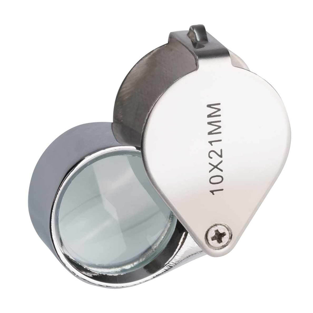 Heebie Jeebies Stainless Steel Mini Pocket Field 10x Outdoor Magnifier w/Box 2cm — image 3