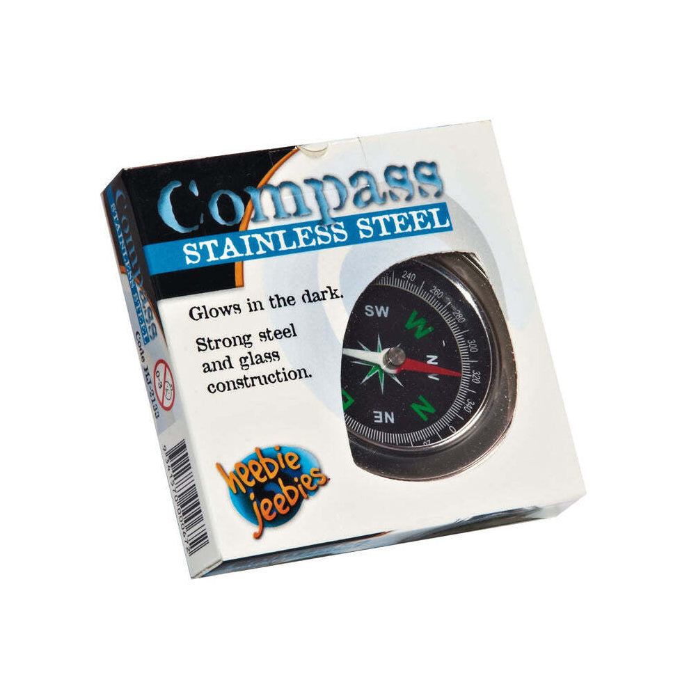Heebie Jeebies Stainless Steel Pocket 2.5'' Outdoor Travel Navigation Compass — image 2