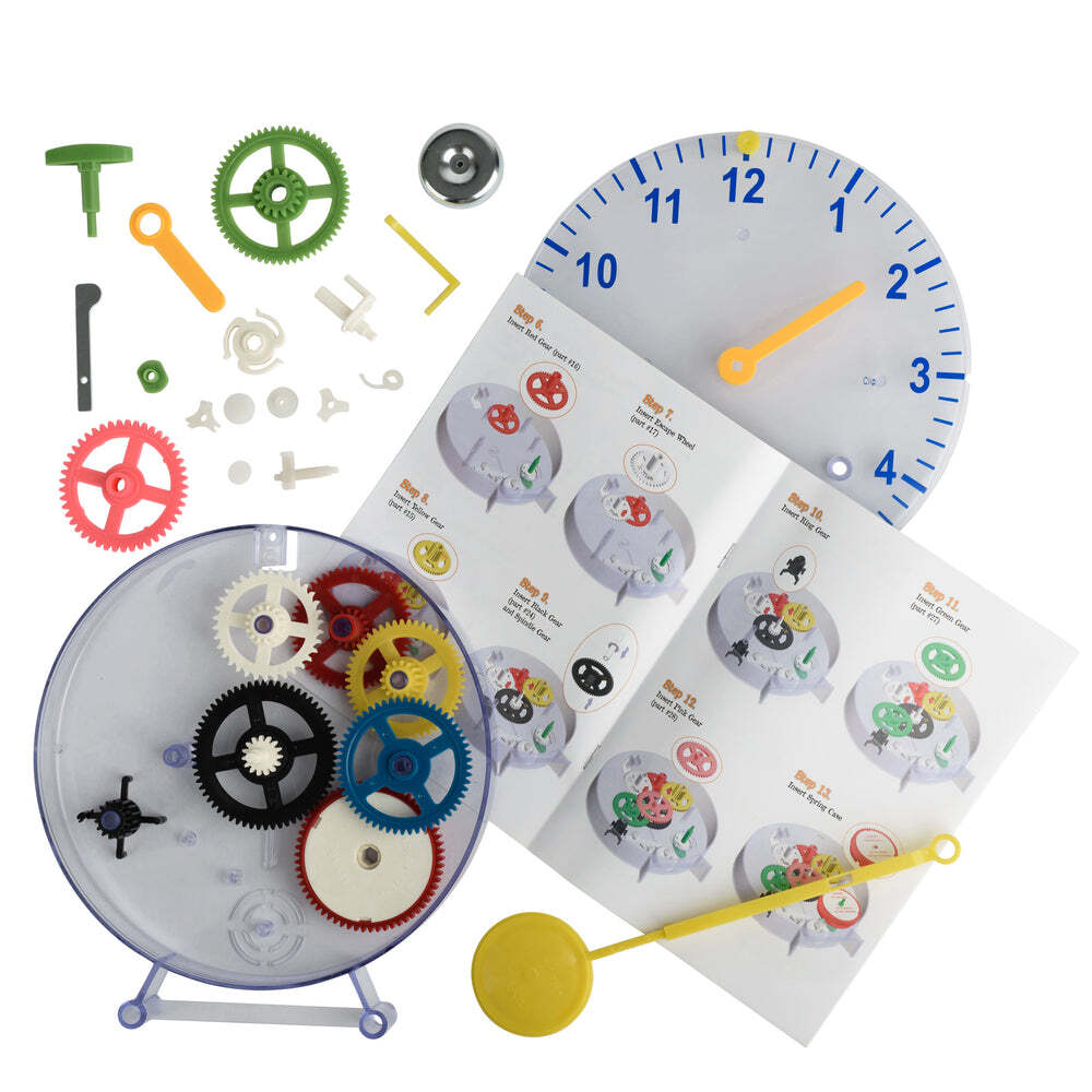 Heebie Jeebies Construct a Clock Kids Interactive Science Building Toy Set 6+ — image 2