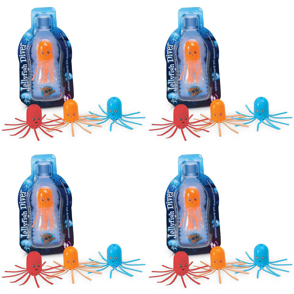 Heebie Jeebies Pocket Money Science Jellyfish Cartesian Experiment Assort (4 Pack)