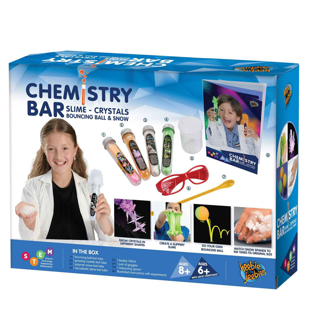Heebie Jeebies Science Chemistry Bar Kids/Children Experiment Kit Assorted 6-8y+