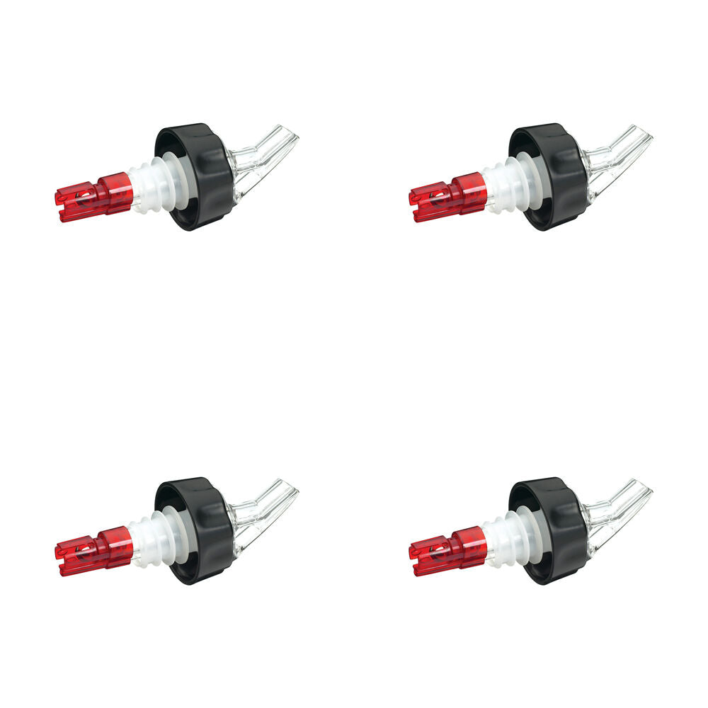 Barcraft 25ml Shot Measure Pourer & Drinks/Liquor Bottle Dispenser/Stopper (4 Pack)