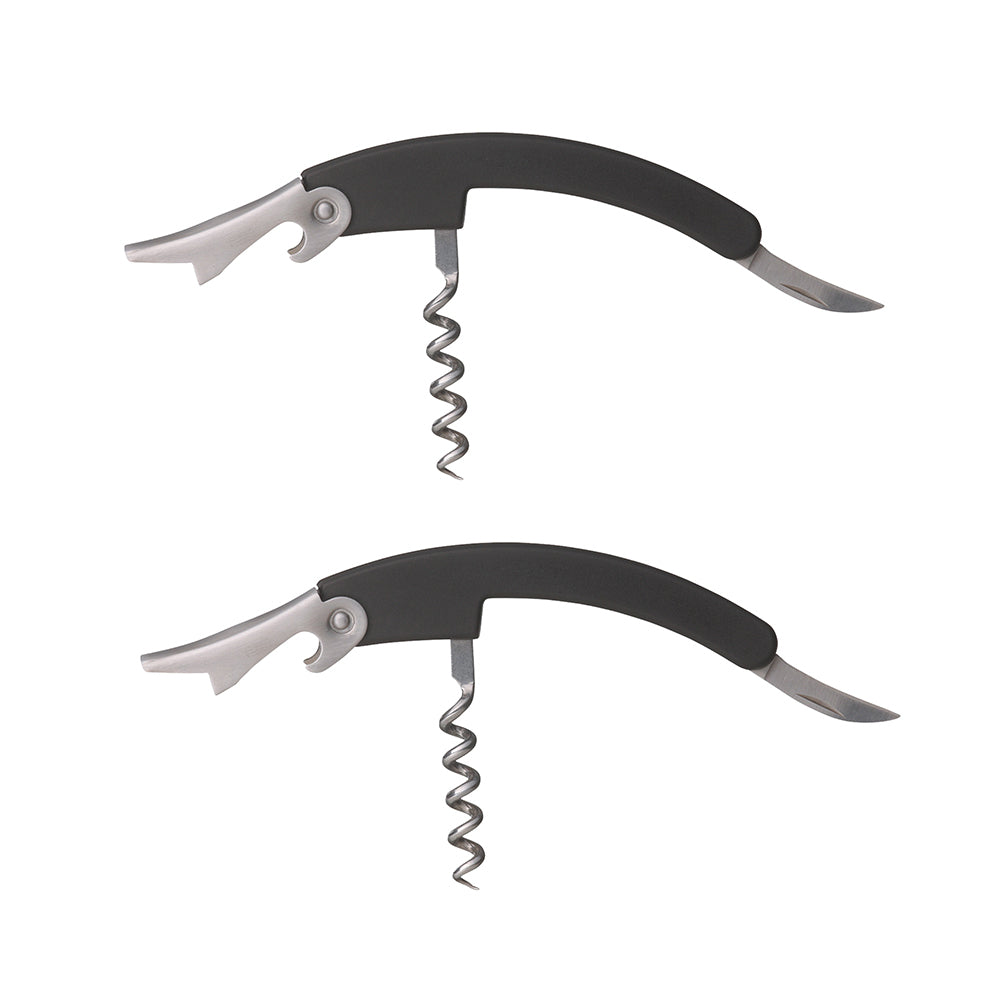 Barcraft 11cm Stainless Steel Waiter's Friend Foldable Corkscrew/Coil Knife (2 Pack)