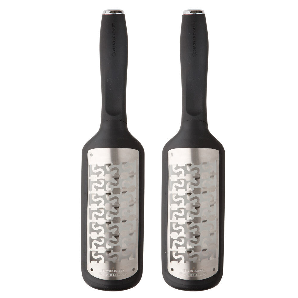 Mastercraft West Blade Manual Grater Coarse Cheese/Vegetable Kitchen Zester (2 Pack)