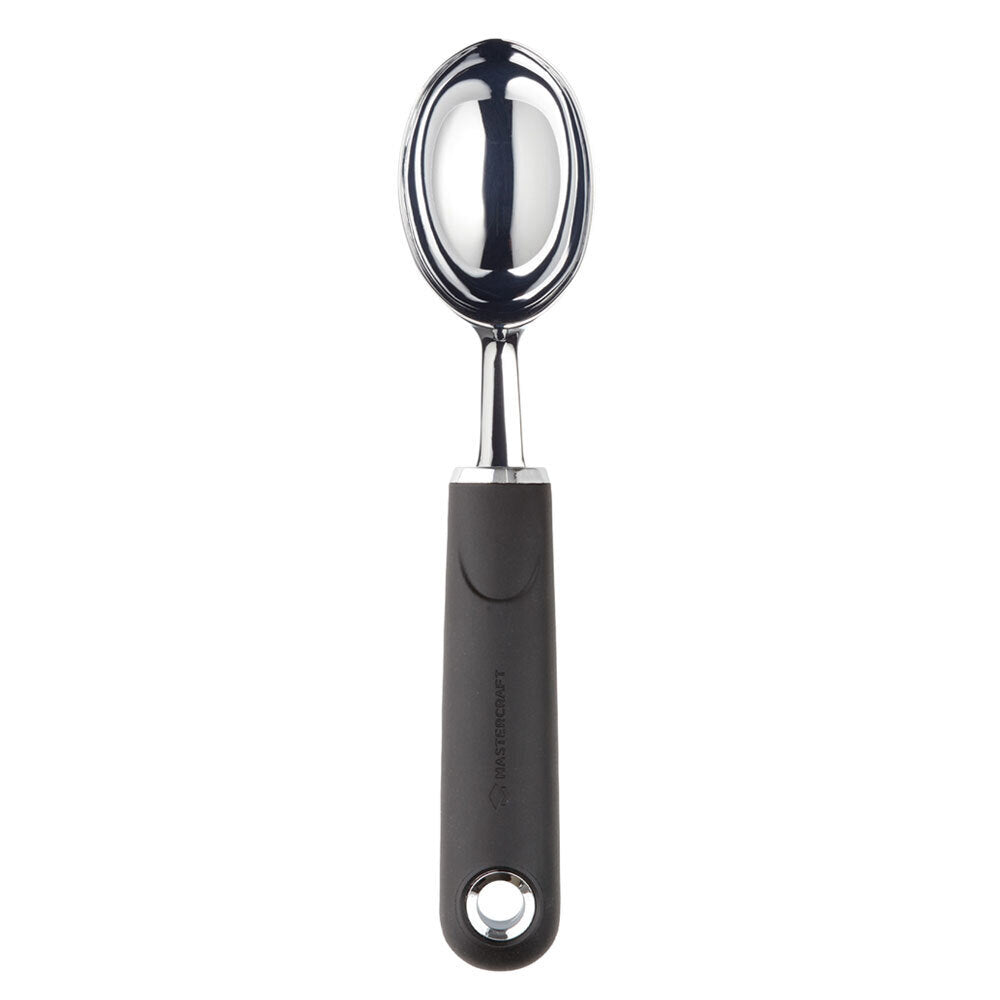 Mastercraft Soft Grip Stainless Steel Portable Ice Cream Scoop Home Kitchen BLK