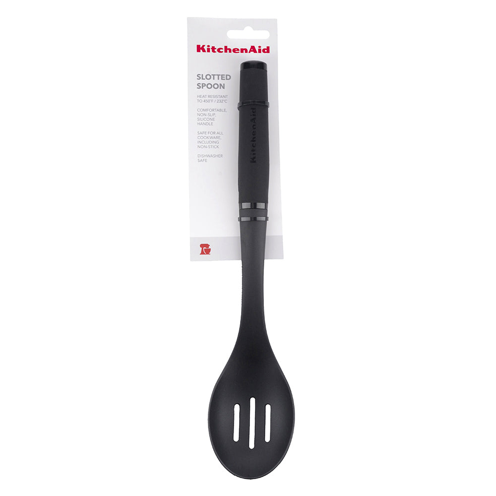 Kitchenaid Nylon Soft Touch 34cm Slotted Spoon Cooking Utensil Heat Resistant BK — image 3