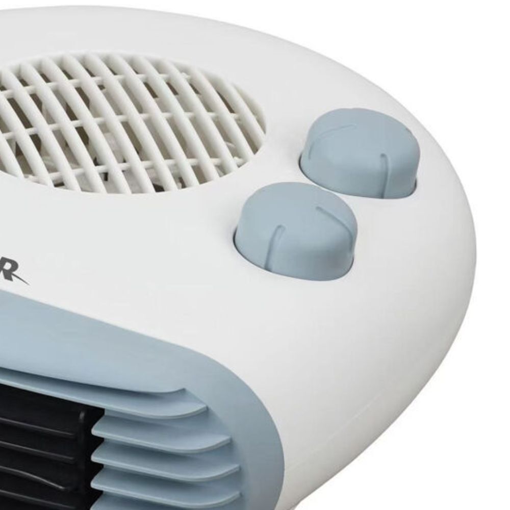 Heller 2000W Low Profile Compact Personal Indoor Fan Heater 27x26cm White — image 2