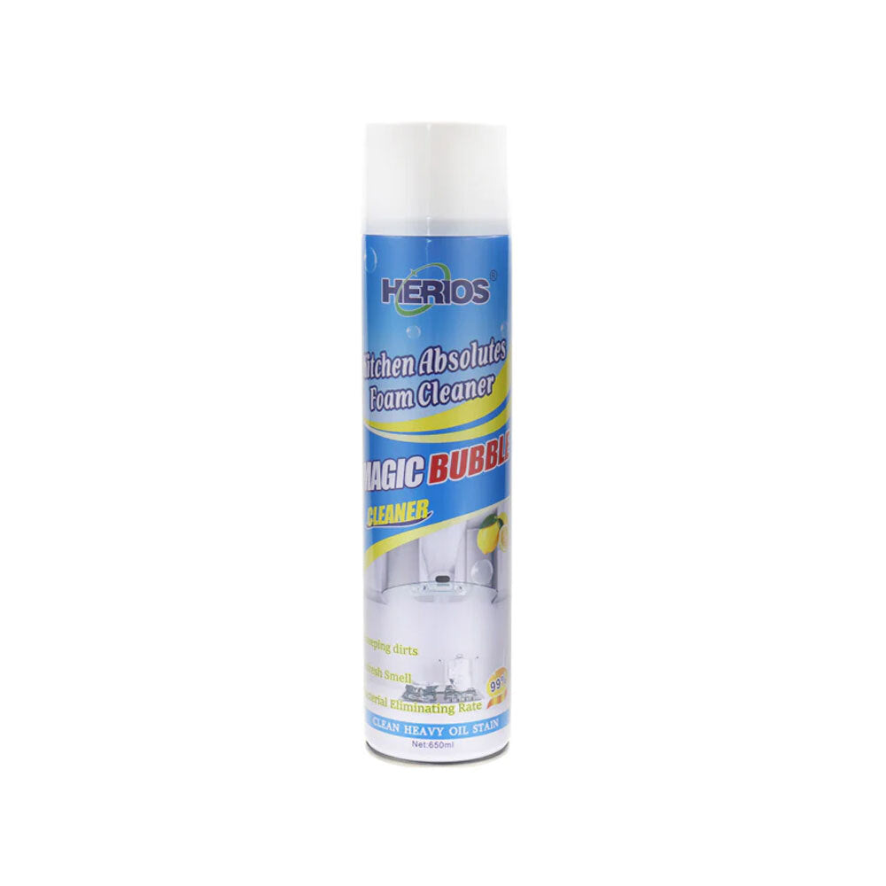 Herios 650ml Kitchen Absolute Foam Cleaner Wall Microwave/Oven Grease Remover