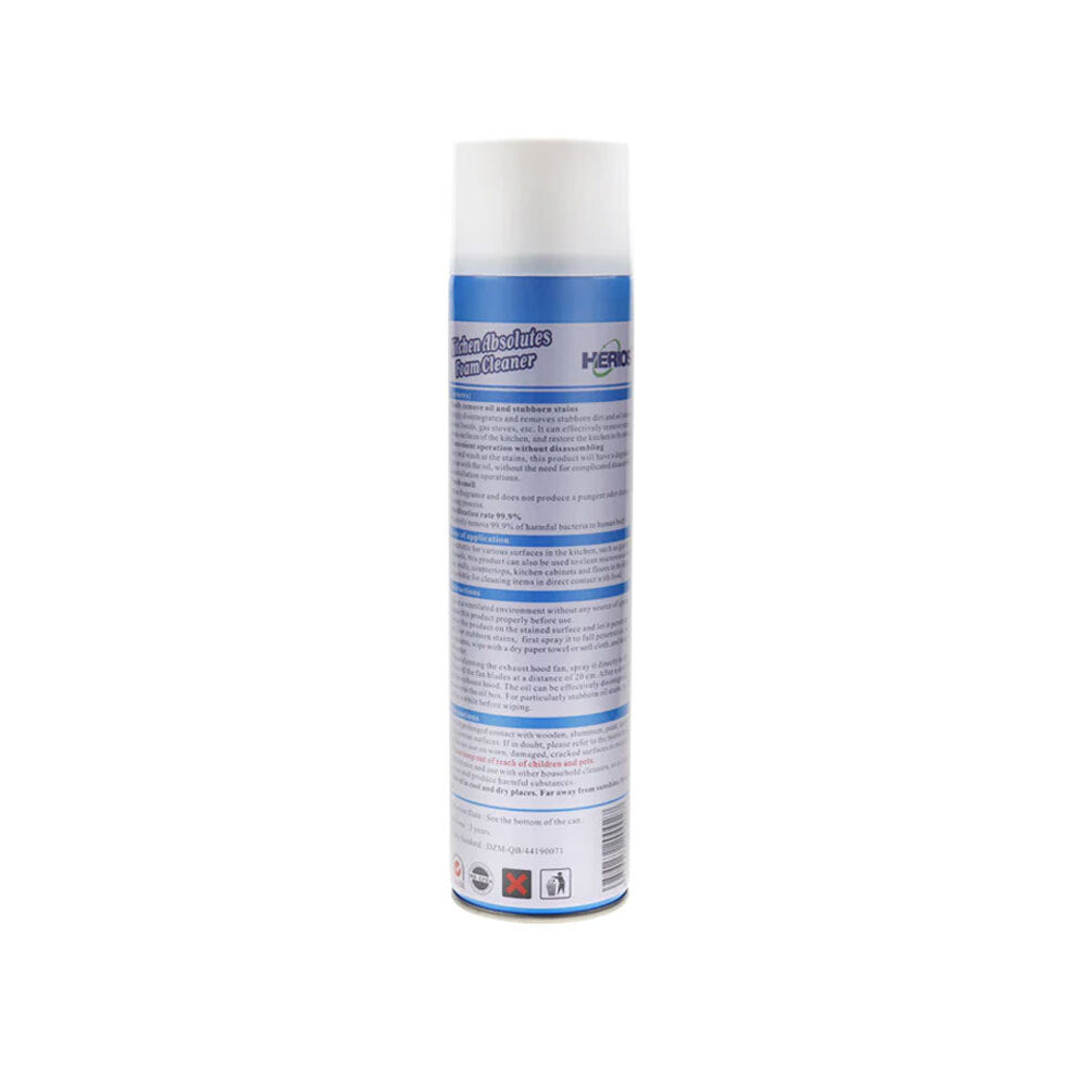 Herios 650ml Kitchen Absolute Foam Cleaner Wall Microwave/Oven Grease Remover — image 2