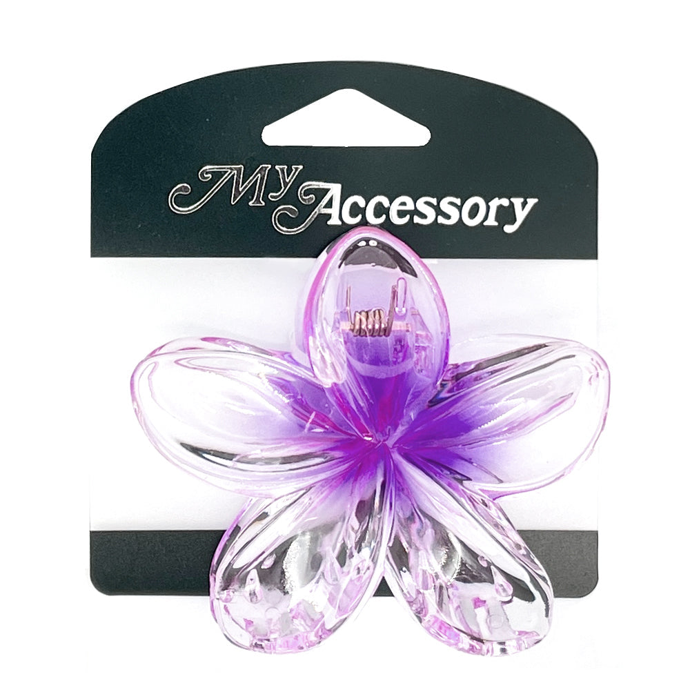 MY Accessory Women's Melrose Hair Claw/Crab Clip Transparent Flower 7.5cm Asst — image 2