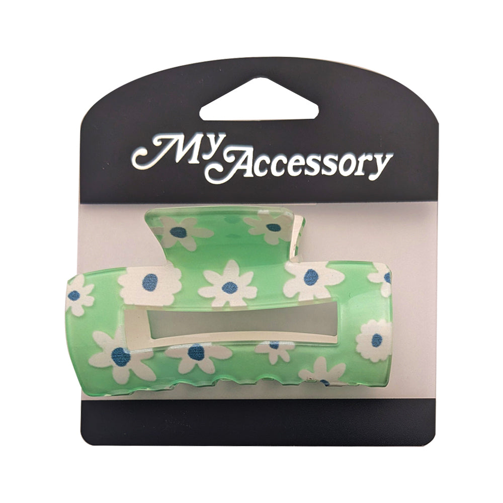 MY Accessory Melrose Hair Styling Clip Flower Rectangle Accessory Asst 7cm (6 Pack) — image 2