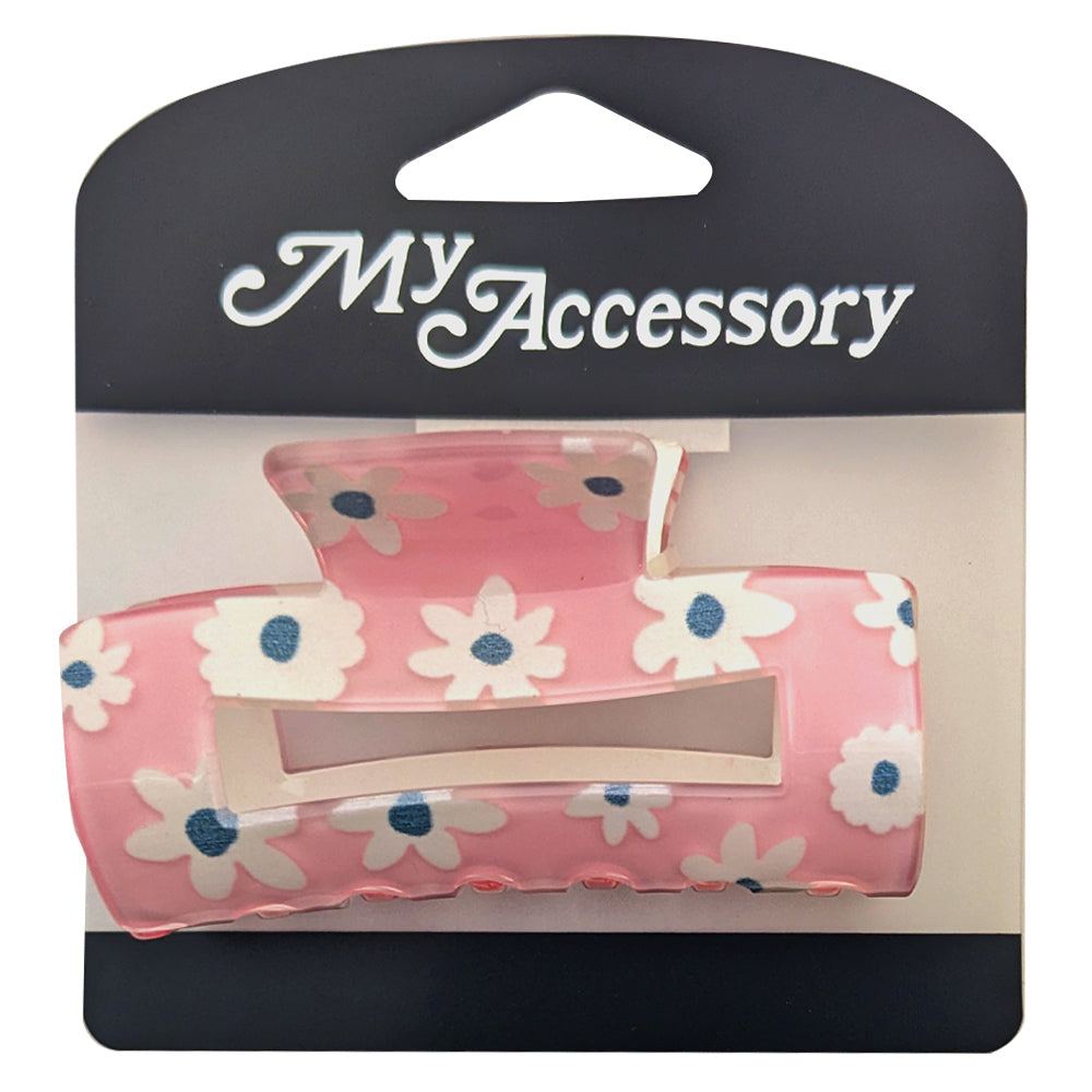 MY Accessory Melrose Hair Styling Clip Flower Rectangle Accessory Asst 7cm (6 Pack) — image 3