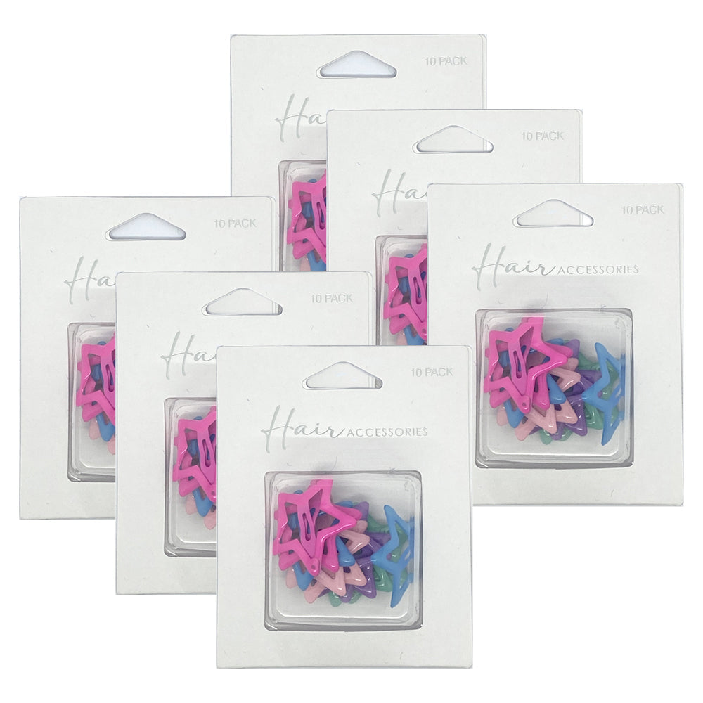 Hair Accessories Sleepie Women's Styling Clips Star Bright Assorted 3.5cm (60 Pieces)