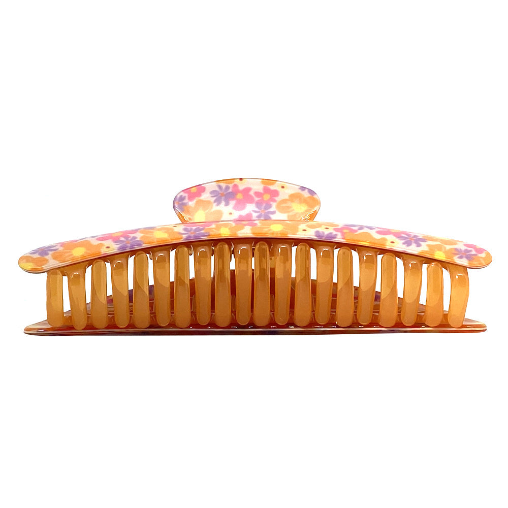 Hair Accessories Melrose Women's Styling Crab/Claw Clip Pink/Peach Floral 12.5cm — image 2