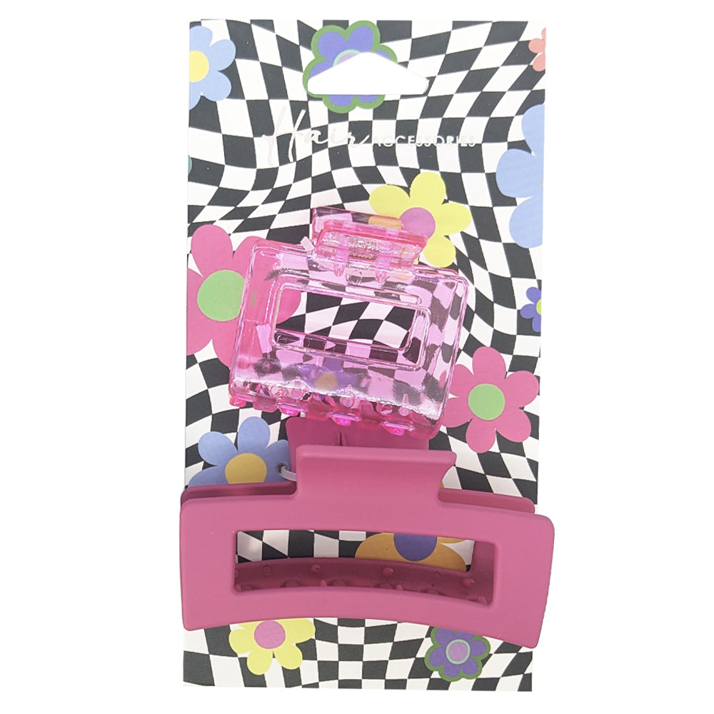 Hair Accessories Melrose 5cm Square & 9cm Rectangle Clips Styling Assorted (2 Pieces) — image 4