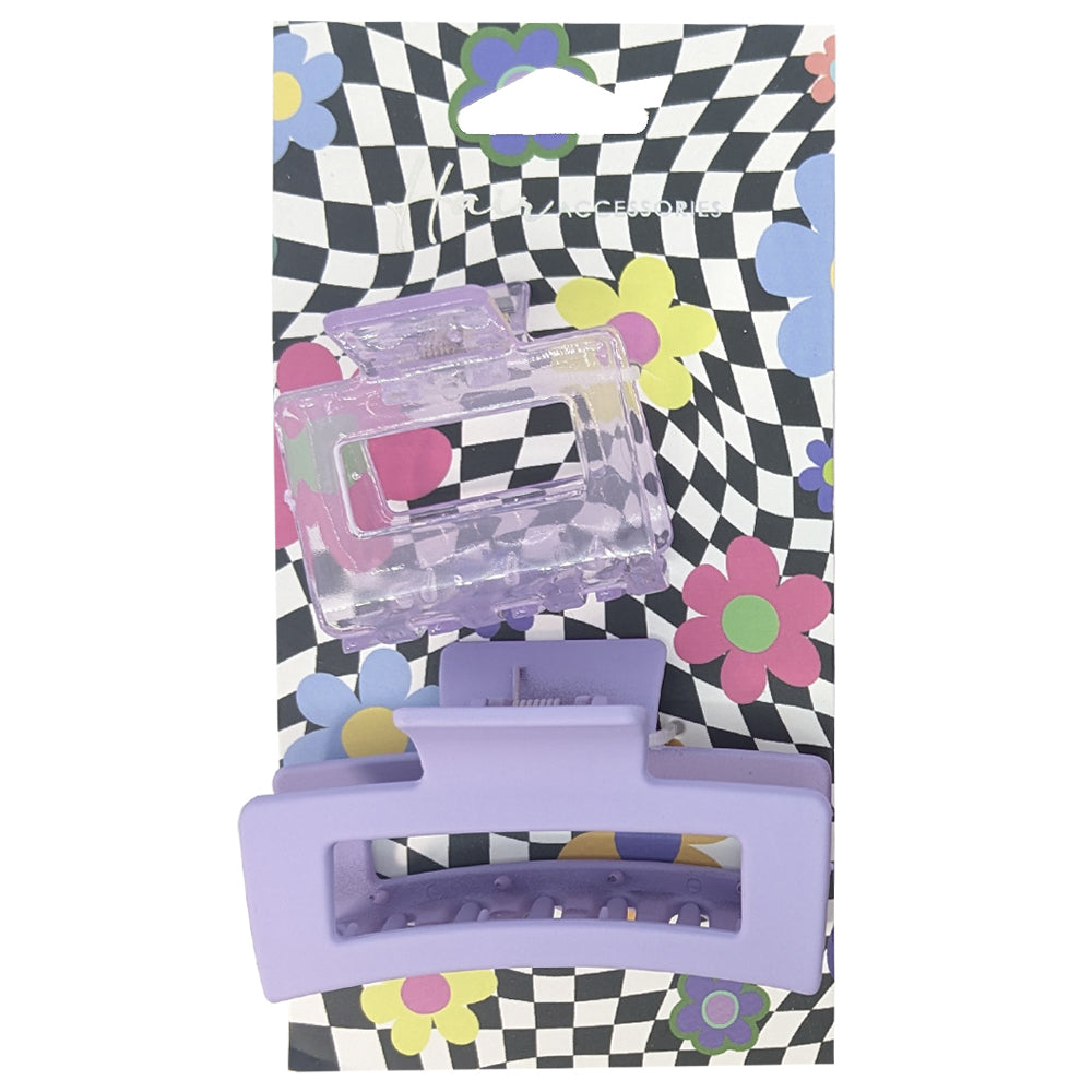 Hair Accessories Melrose 5cm Square & 9cm Rectangle Clips Styling Assorted (12 Pieces) — image 4