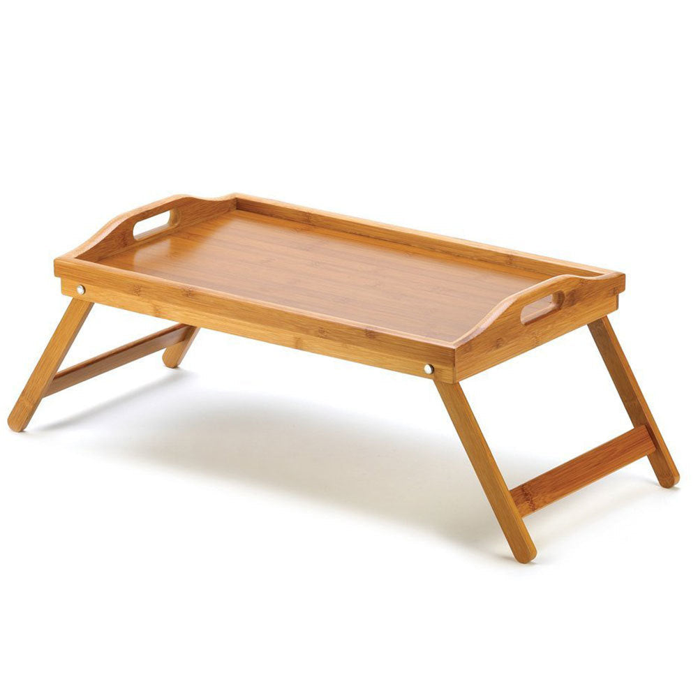 Uniwide Bamboo Folding Food/Breakfast/Dinner Bed Tray Lap Desk Serving/TV Table