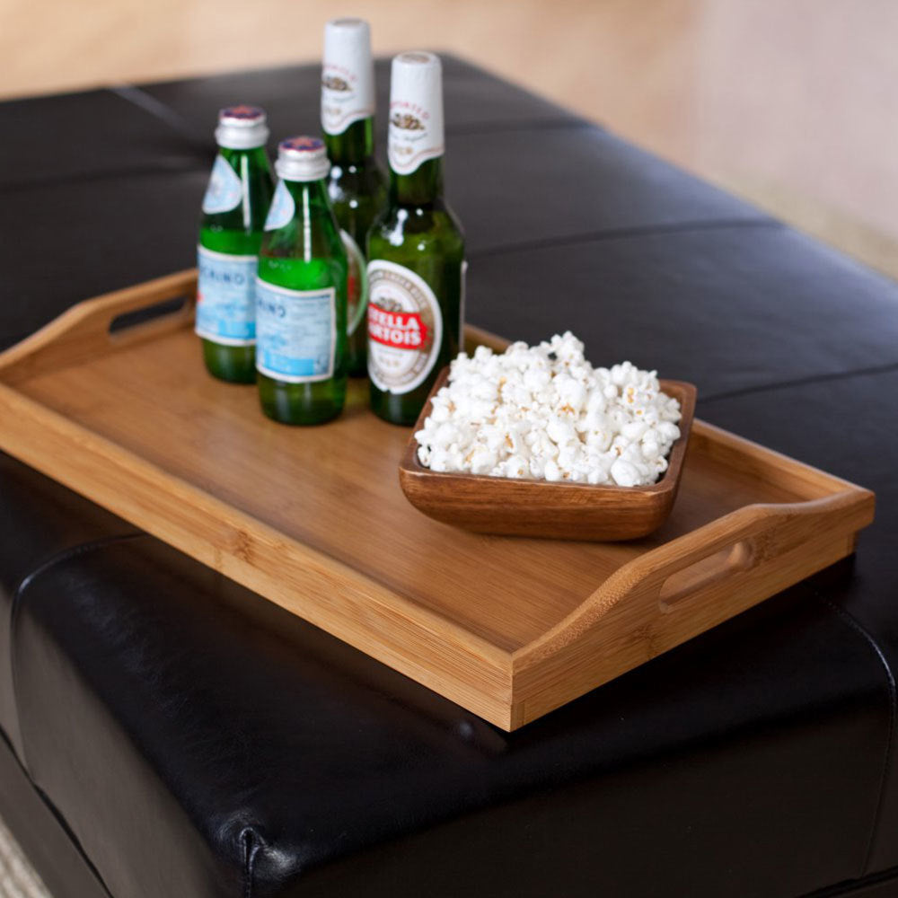 Uniwide Bamboo Folding Food/Breakfast/Dinner Bed Tray Lap Desk Serving/TV Table — image 7