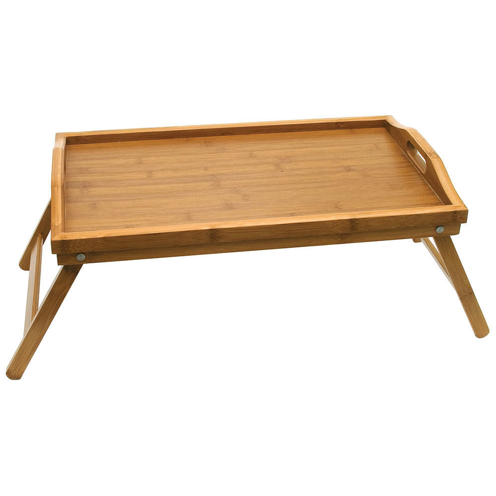 Uniwide Bamboo Folding Food/Breakfast/Dinner Bed Tray Lap Desk Serving/TV Table — image 2