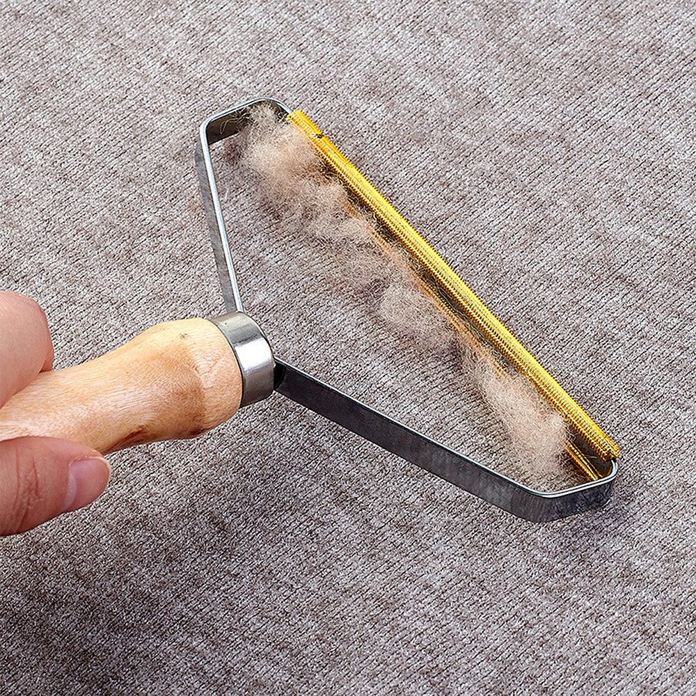 Living Today Wooden 13x16.5cm Clothes Brush Lint Remover Fabric Natural (2 Pack) — image 3