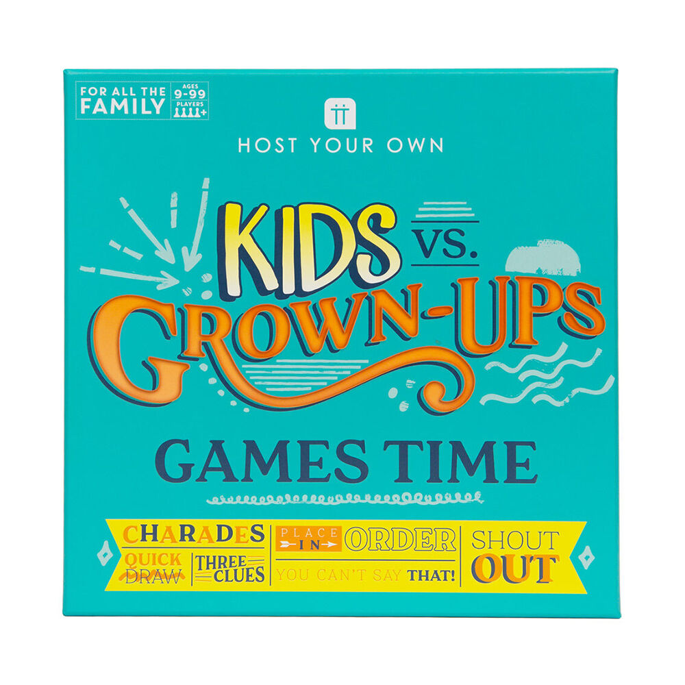 Talking Tables Board Game Host Your Own For The Family/Kids Vs Grown Ups