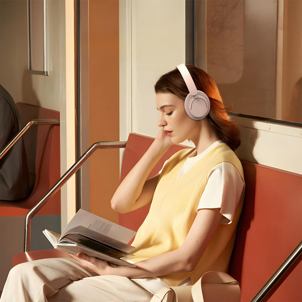Laser Pink ANC Active Noise Cancellation Bluetooth Wireless Headphones — image 6