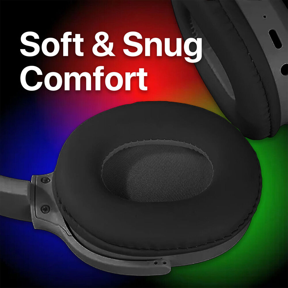 Laser Foldable Adjustable Kids RGB LED Bluetooth Wireless Headphones — image 7
