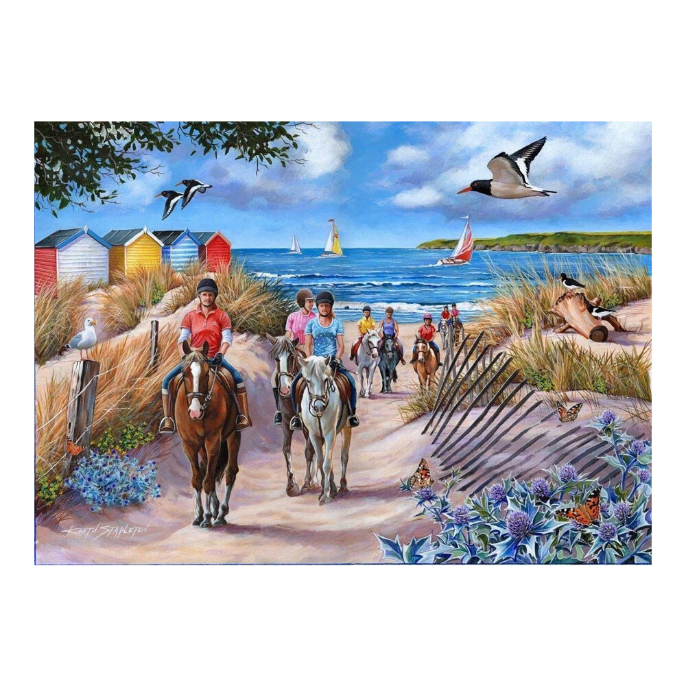 House of Puzzles Board Sea Horses Kids Jigsaw Puzzles Toys 69x48cm 3y+ (500 Pieces)
