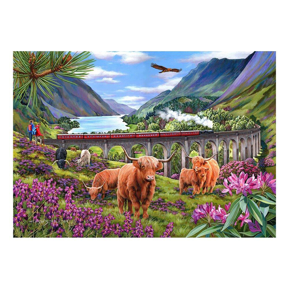 House of Puzzles Glenfinnan Ladies Big 48x69cm Jigsaw Puzzle Kids 3y+ (500 Pieces)