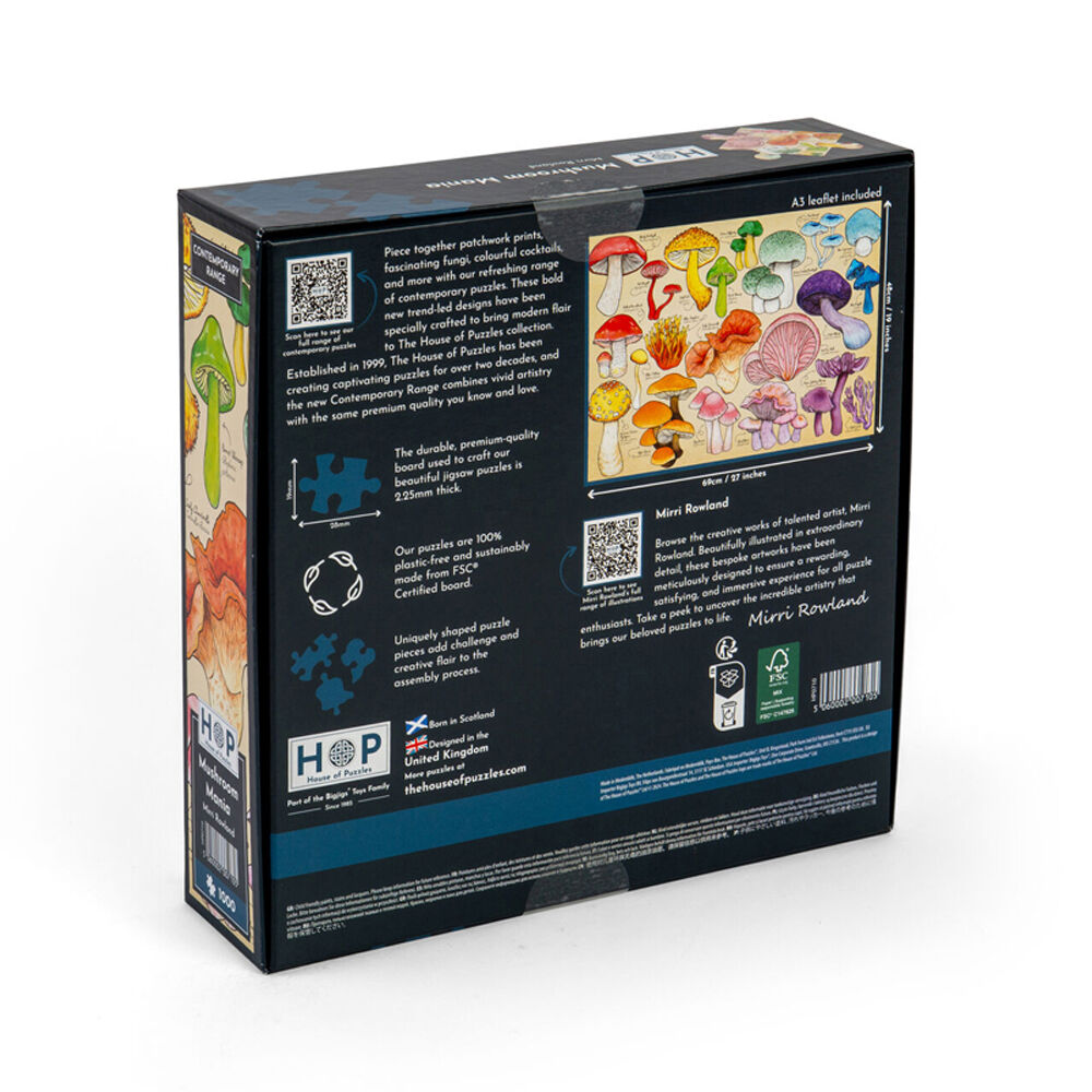 House of Puzzles Mushroom Mania 48x69cm Jigsaw Puzzle Kids/Family 3y+ (1000 Pieces) — image 2