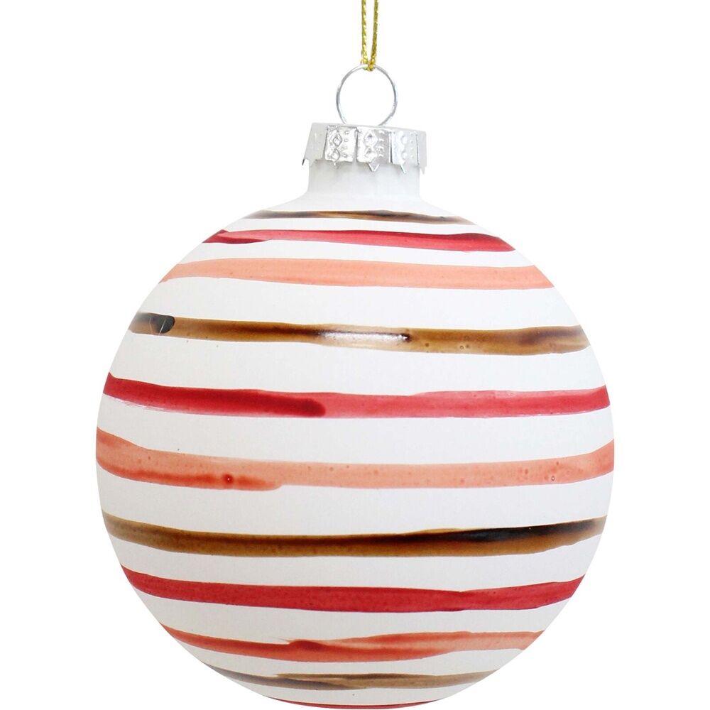 LVD Glass Bauble Tutti Fruiti Home/Office Xmas Ornament Hanging Decor 8cm (12 Pack) — image 2